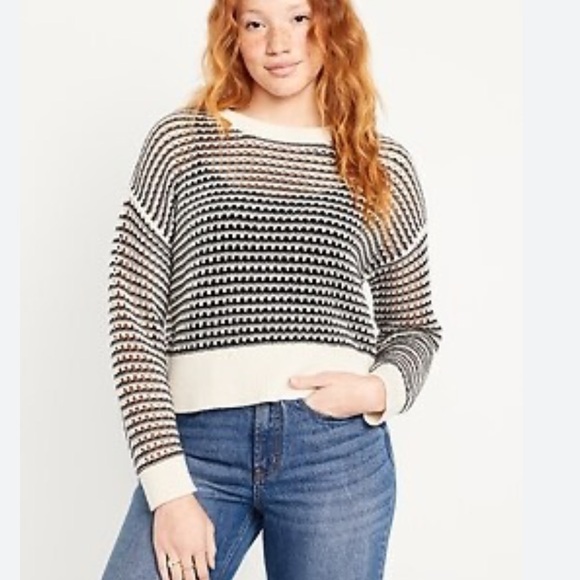 OLD NAVY OPEN STITCH SWEATER - Picture 1 of 15